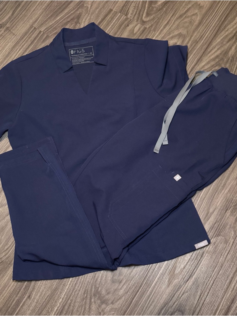 Figs Technical Collection Scrub Set - Navy